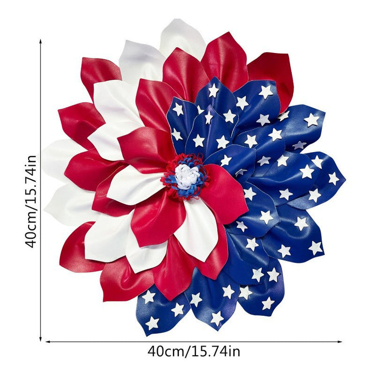 Patriotic Decorative Flower Brooch