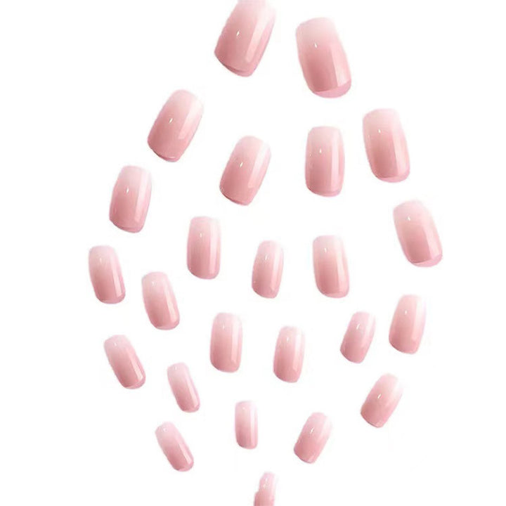 Elegant Ombre Press-On Nail Tips with Sparkling Accents