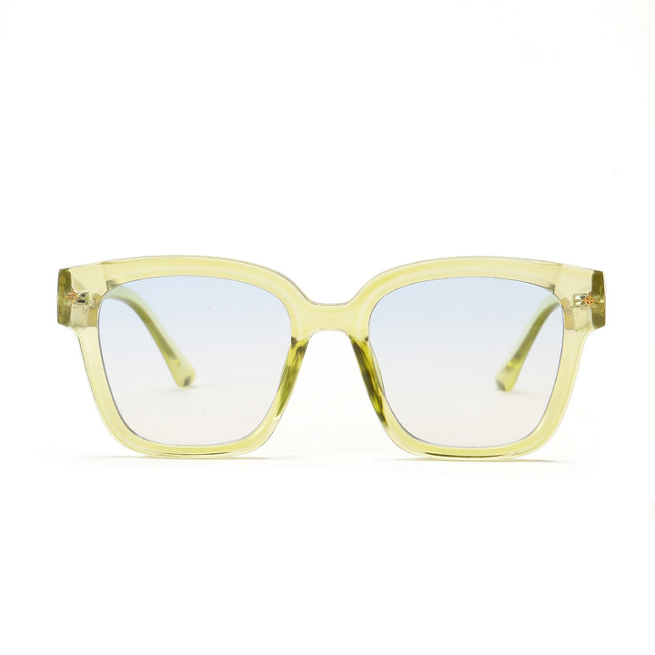 Women's fashionable square sunglasses with transparent frame Kalsten