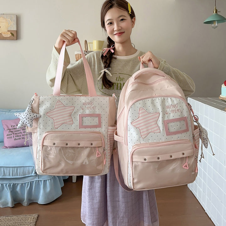 Fun-Themed Star Print Backpack Kalsten