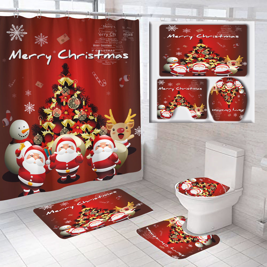 Christmas Themed Bathroom Set Kalsten