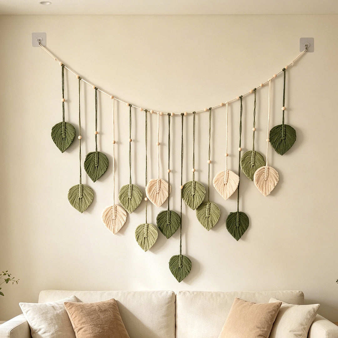 Macrame Leaf Wall Hanging