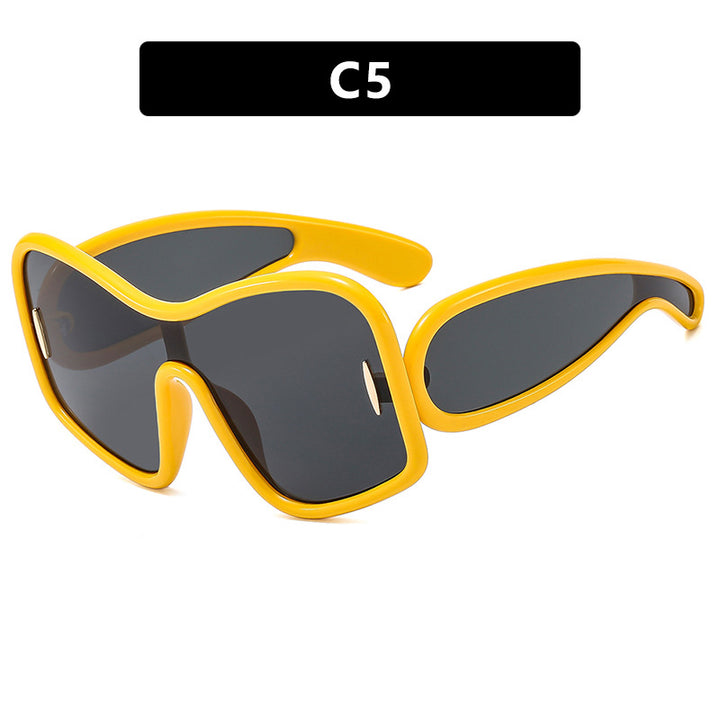 Women’s futuristic sunglasses with extra wide design and protective UV filter Kalsten