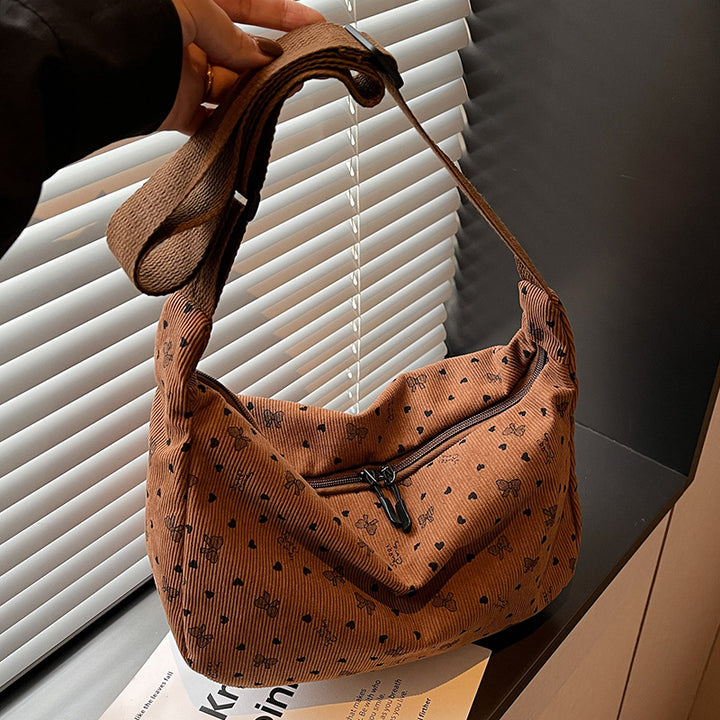 Casual Floral Print Hobo Bag