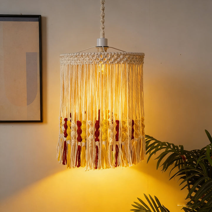 Decorative Macrame Pendant Light Cord Kalsten