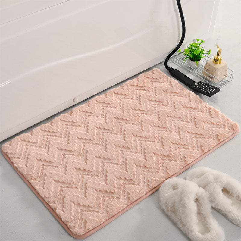 Chevron Pattern Memory Foam Bath Mat Kalsten