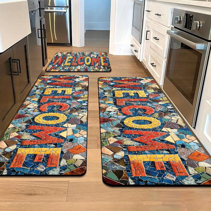 Stone-Inspired Decorative Area Mat Kalsten