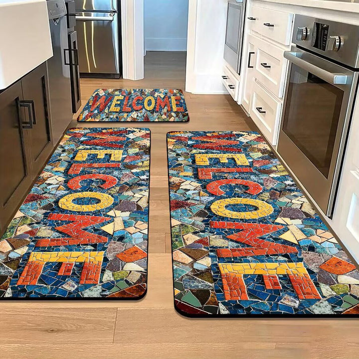 Stone-Inspired Decorative Area Mat Kalsten