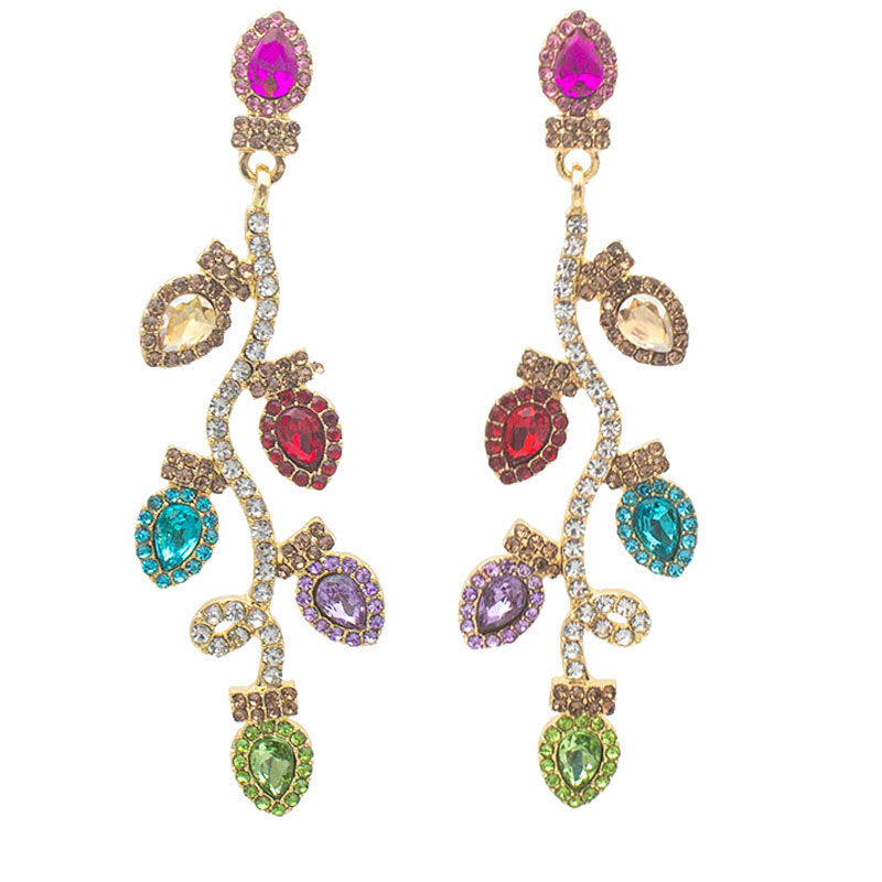 Vibrant Floral-Inspired Drop Earrings Kalsten