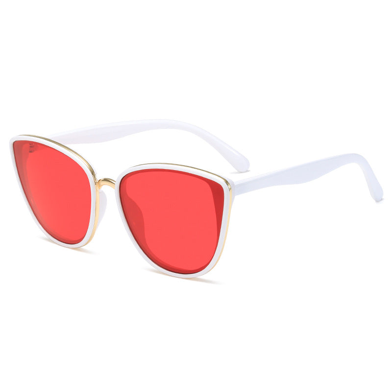 Women Cat-Eye Sunglasses with Transparent Frame and UV Protection Kalsten
