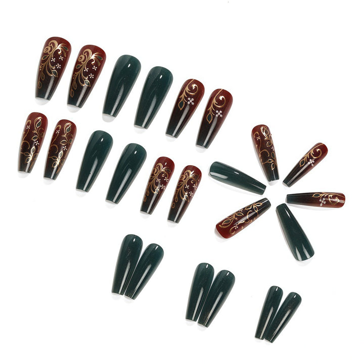 Artificial nails with elegant floral design Kalsten