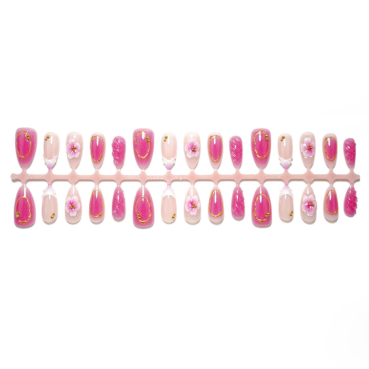 Elegant Floral Nail Art Set