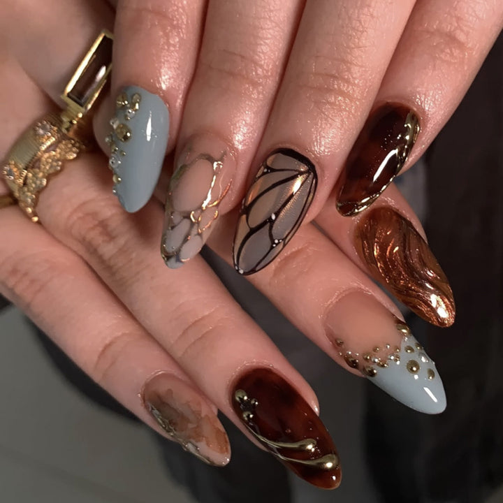 Artful Nail Art with Glitter and Accents Kalsten