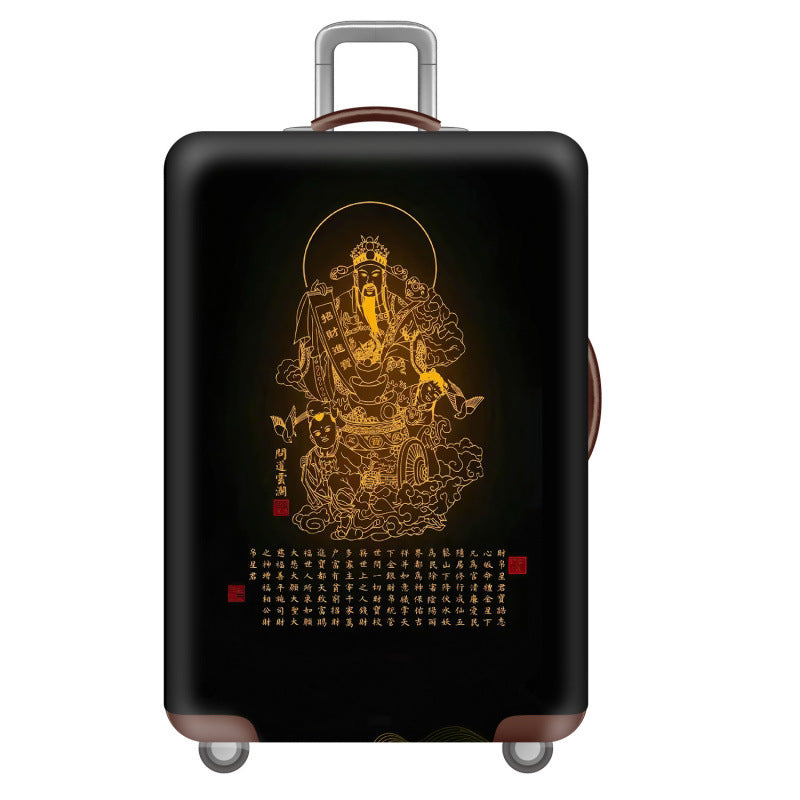 Women's hard shell suitcase with creative oriental motif Kalsten
