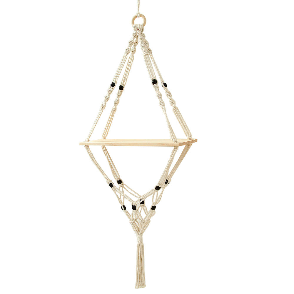 Macramé Hanging Plant Shelf Kalsten