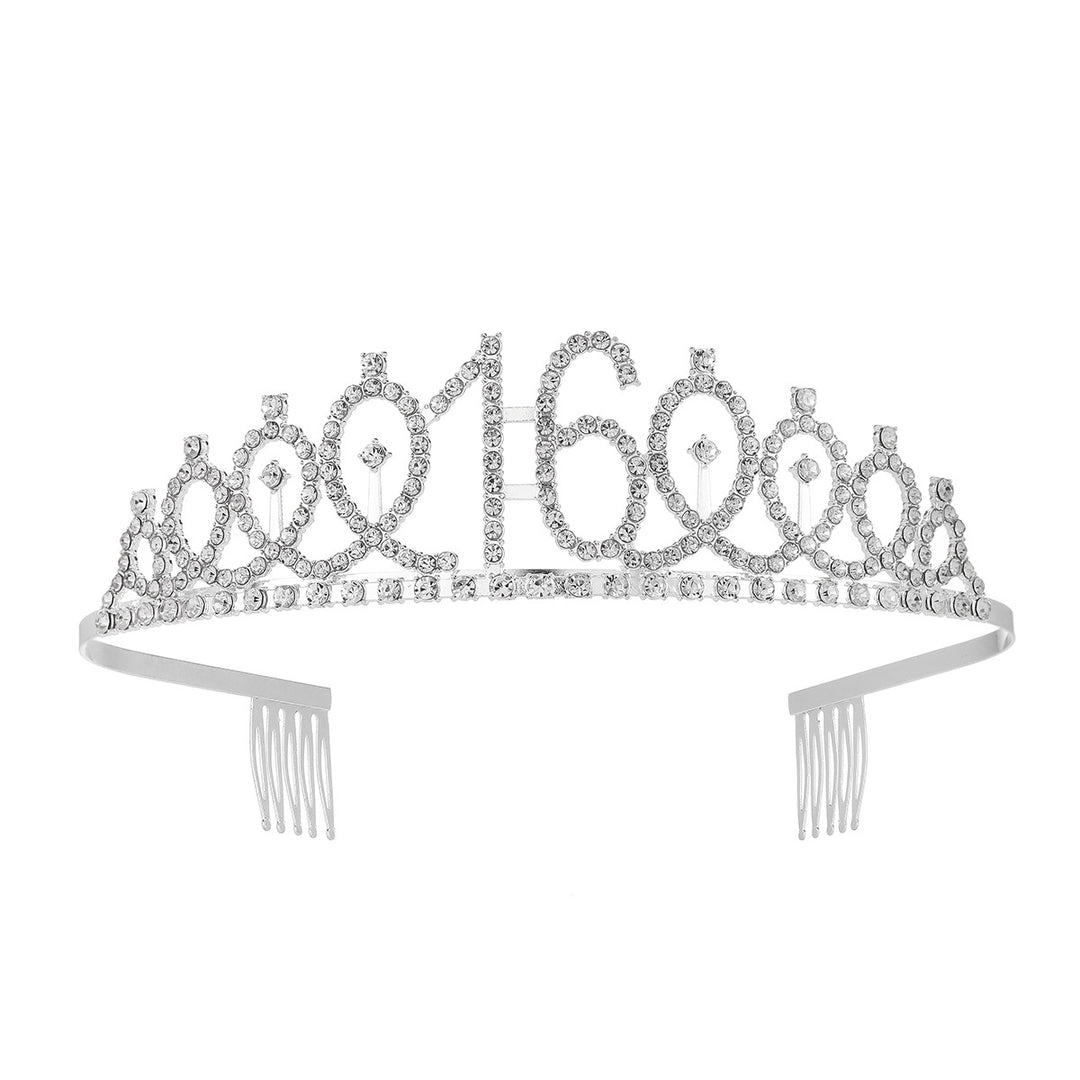 Ladies Glittering Crown with Swarovski Stones Kalsten