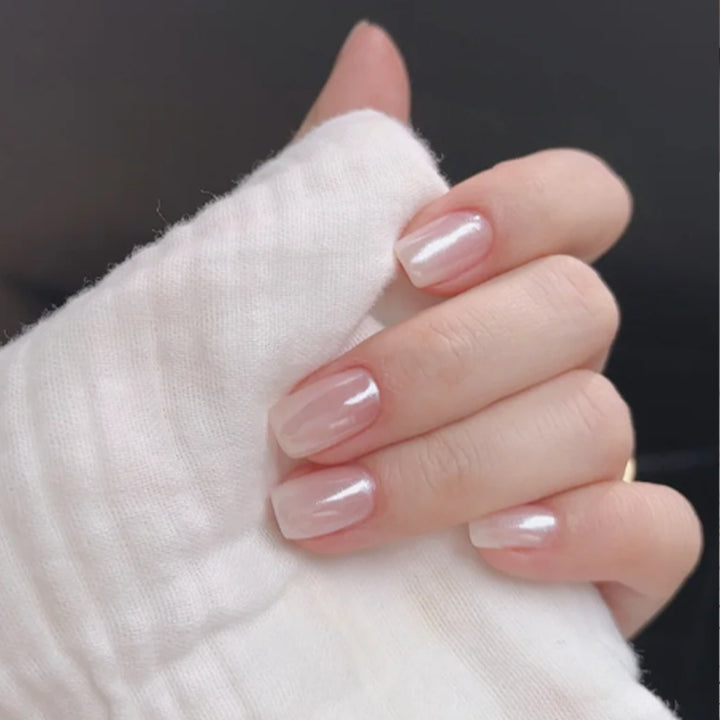 Artificial nails in elegant French design Kalsten