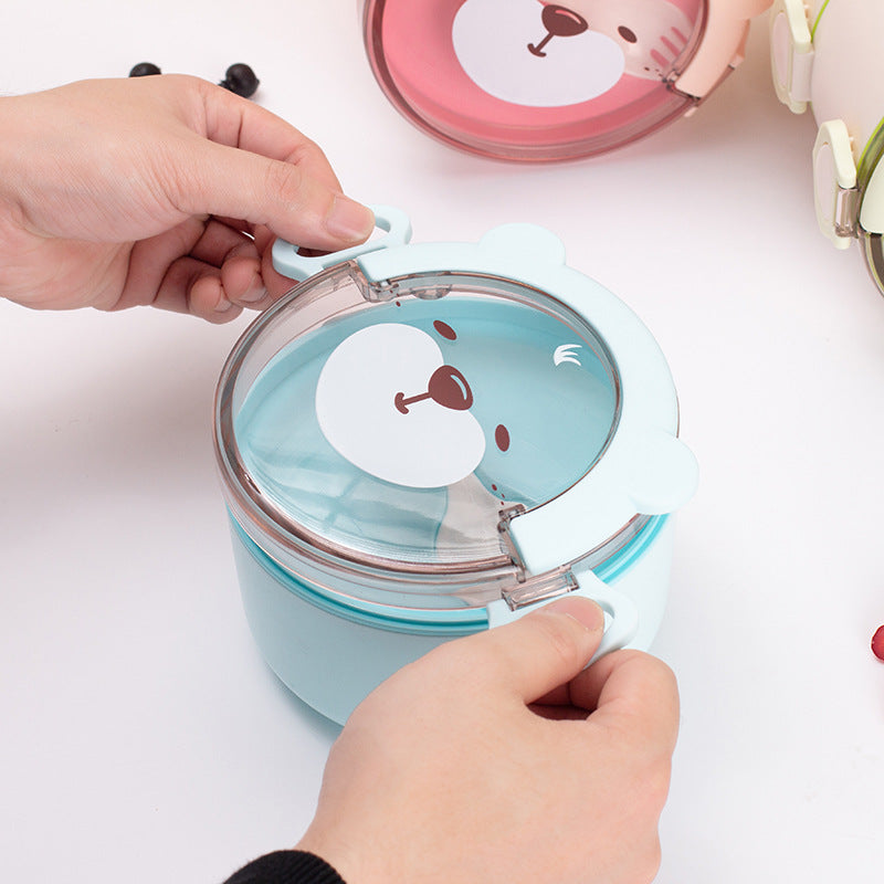 Cute Animal-Themed Stackable Lunch Container