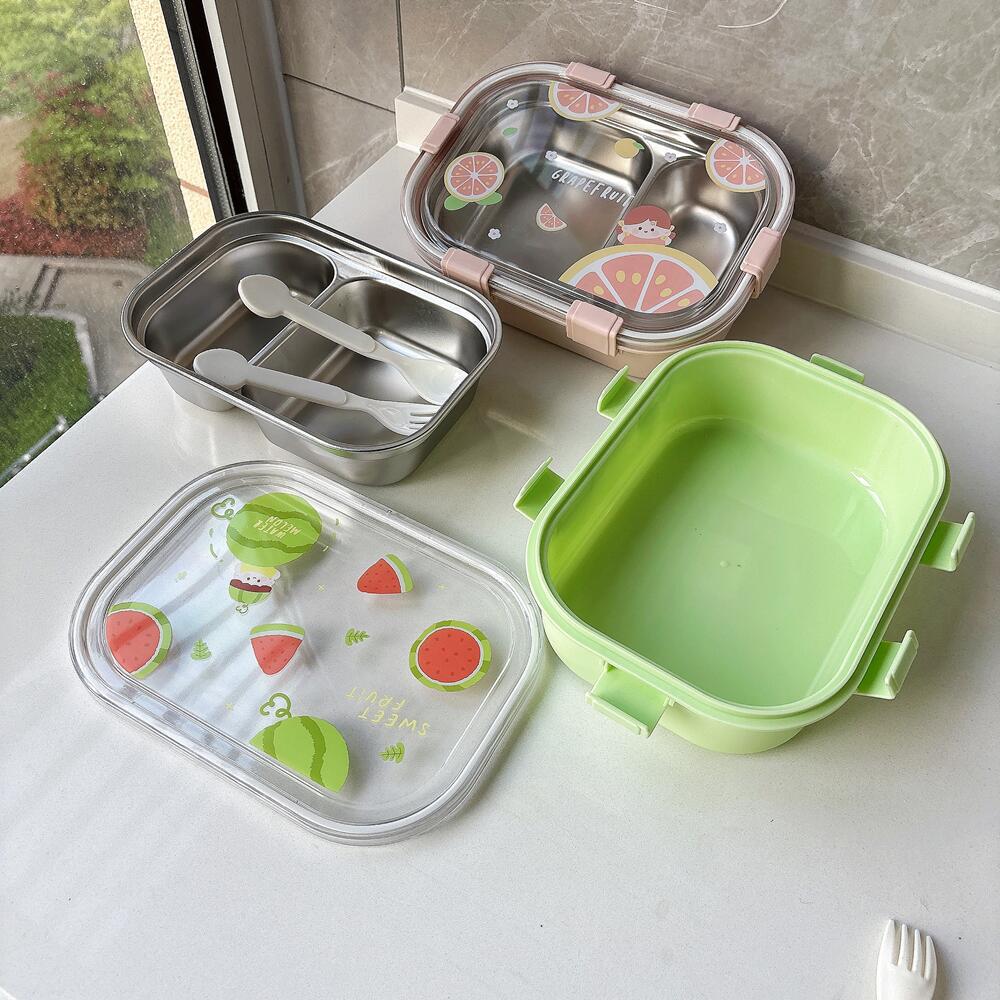 Themed Dual-Compartment Lunch Box