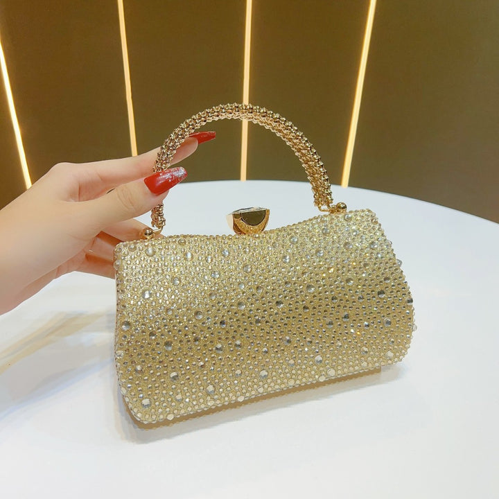 Elegant Rhinestone-Embellished Clutch