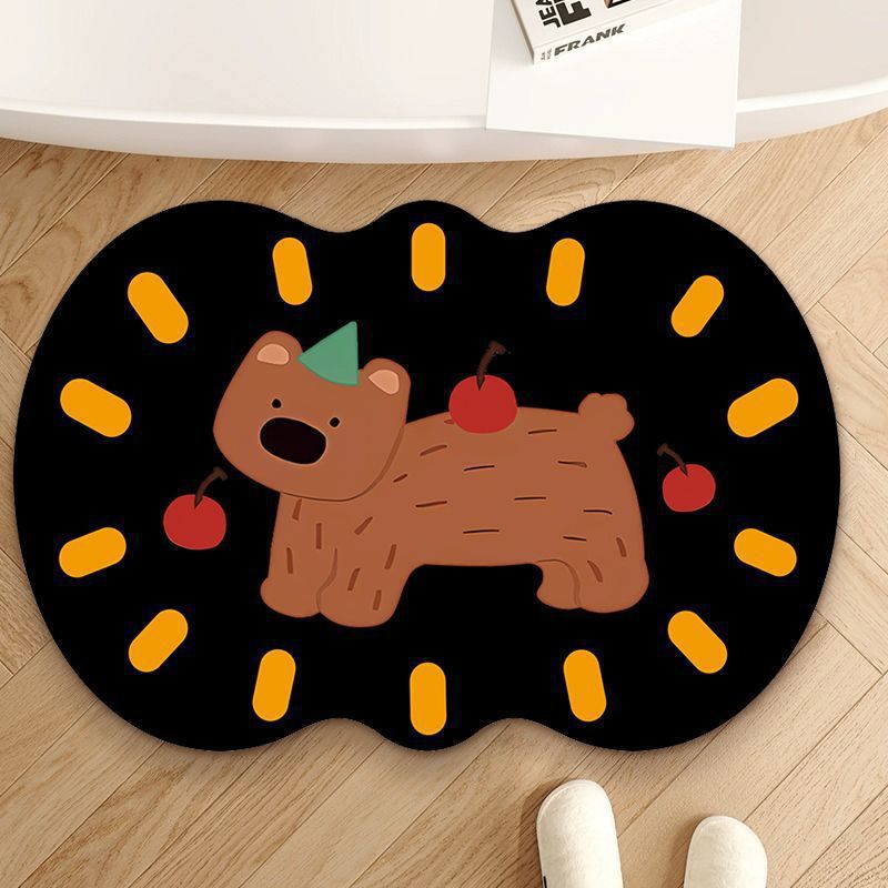 Cute Elephant-Themed Bath Mat