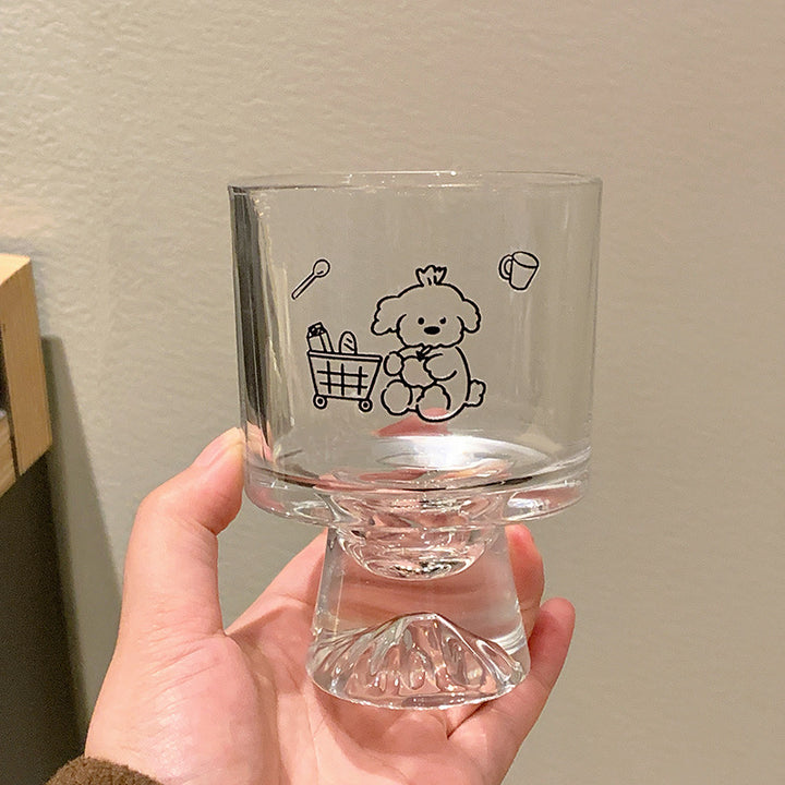 Drinking glass with lovingly designed animal motifs Kalsten