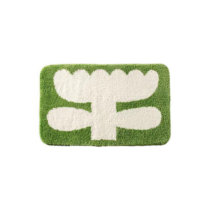 Decorative Floral Bath Mat Kalsten