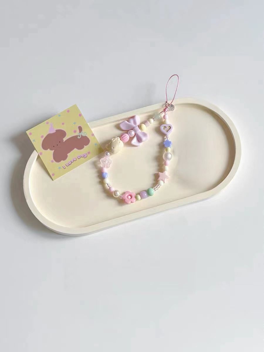 Playful Themed Beaded Charm Necklace Kalsten