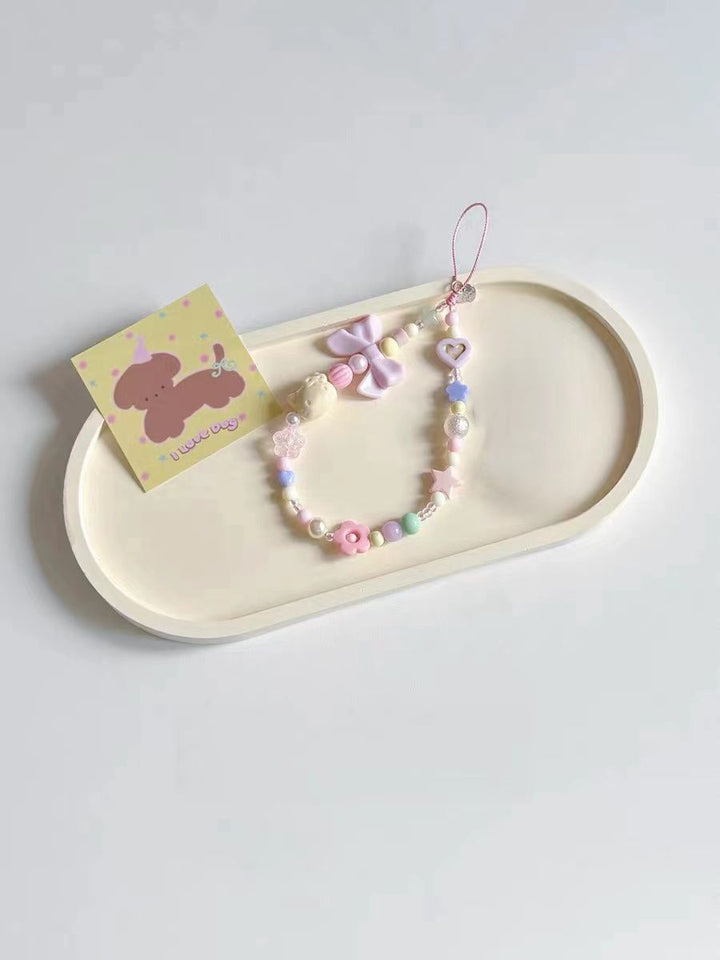 Playful Themed Beaded Charm Necklace Kalsten