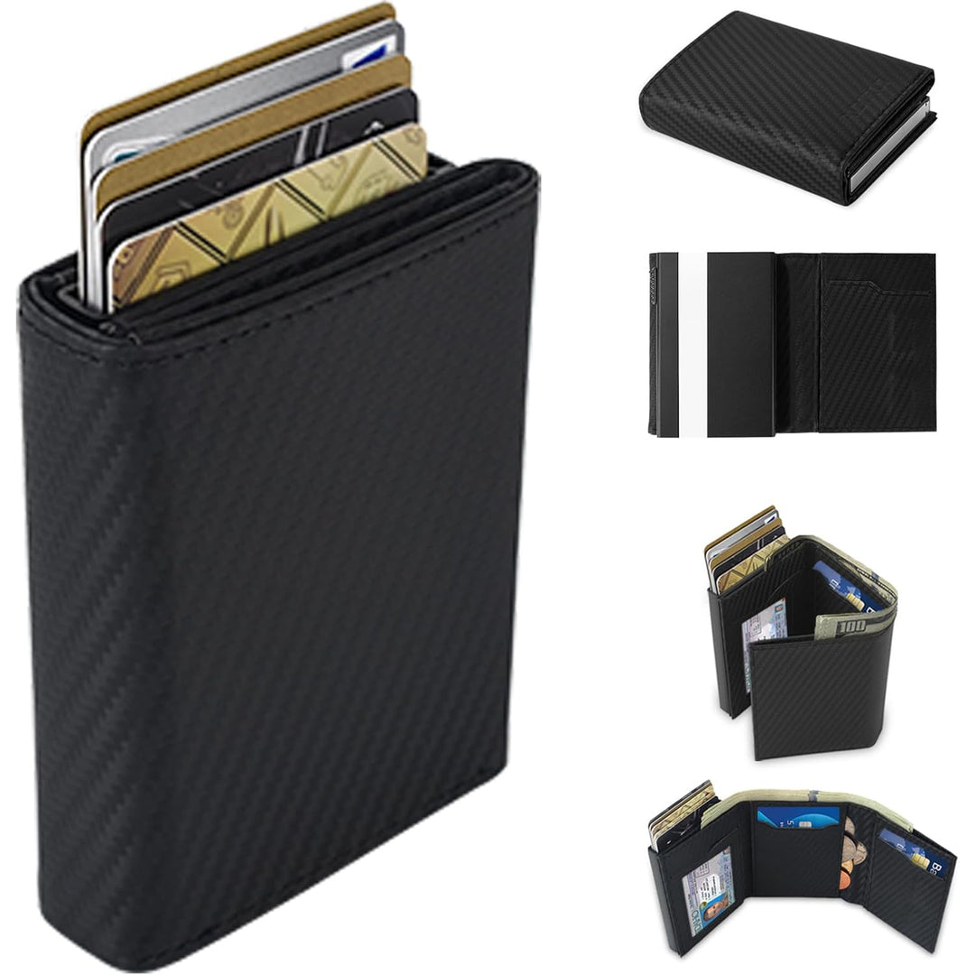 Carbon Fiber Multi-Functional RFID-Blocking Cardholder Kalsten