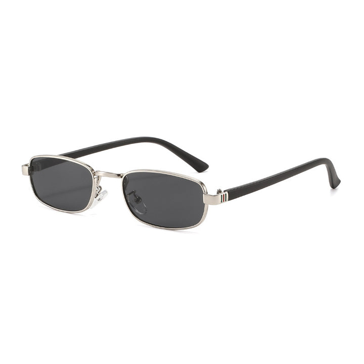 Women's elegant rectangular sunglasses with fine metal frame Kalsten