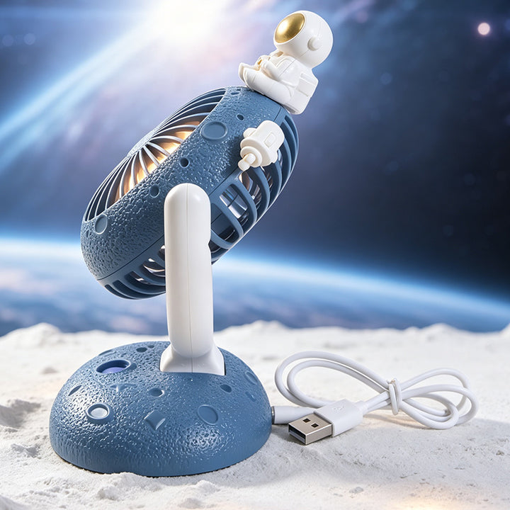 Women Portable USB Desk Fan with Creative Astronaut Design Kalsten