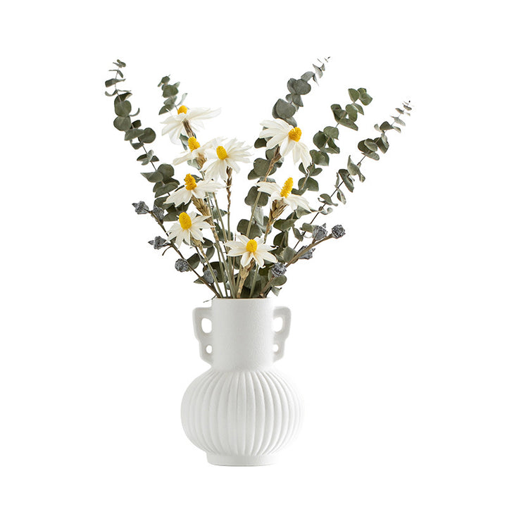 Textured Decorative Ceramic Flower Vase Kalsten