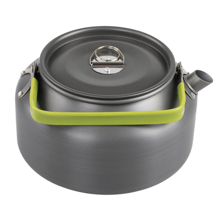 lightweight portable camping kettle with foldable silicone-grip handle and compact storage Kalsten