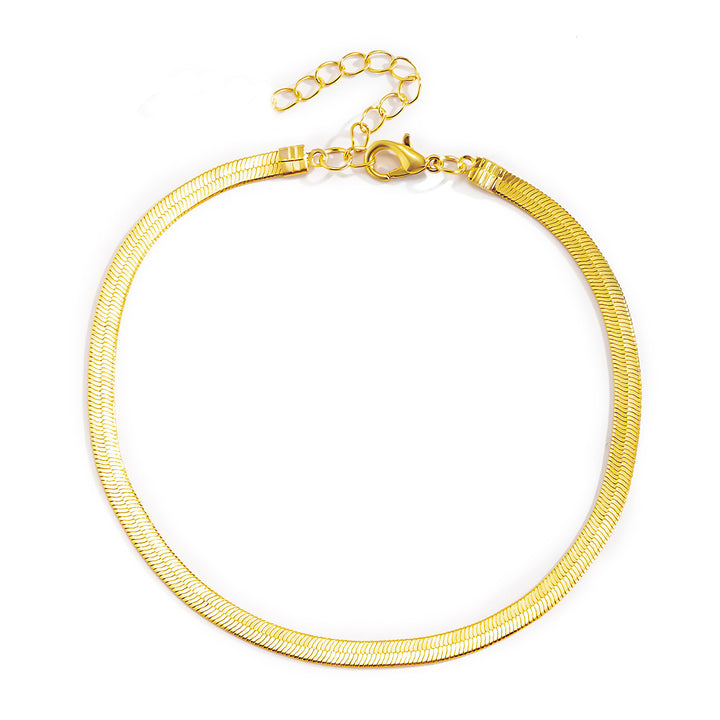 Sleek Adjustable Gold Hoops Necklace Kalsten