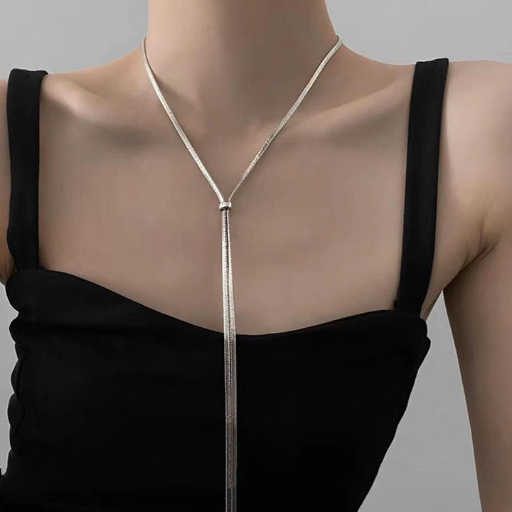 Multilayer Y-necklace made of high-quality metal Kalsten
