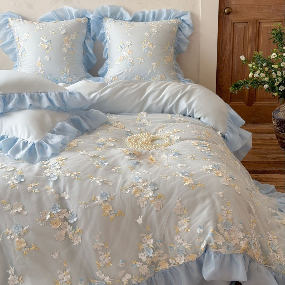 Luxurious satin bed set