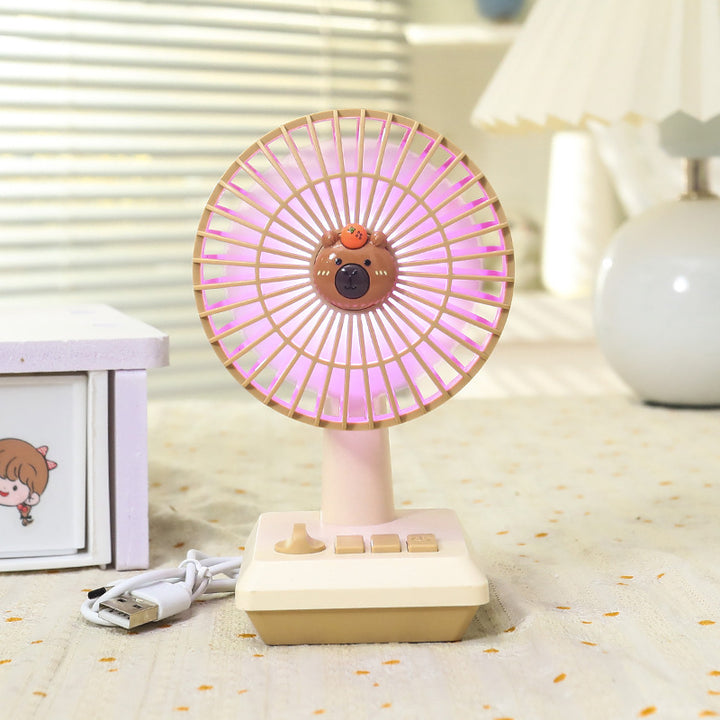 Ladies portable USB table fan in cheerful pineapple design Kalsten