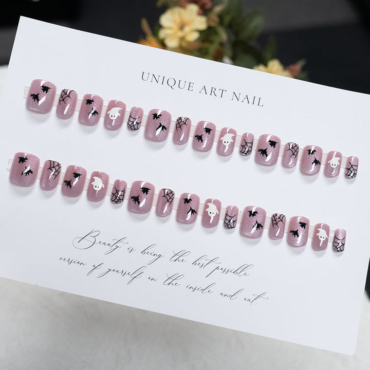 Halloween-Themed Press-On Nail Art