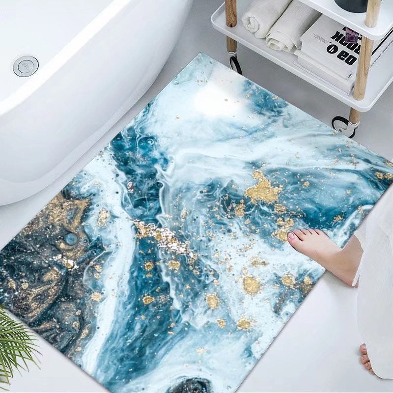 Luxurious Marble Design Bath Mat Kalsten