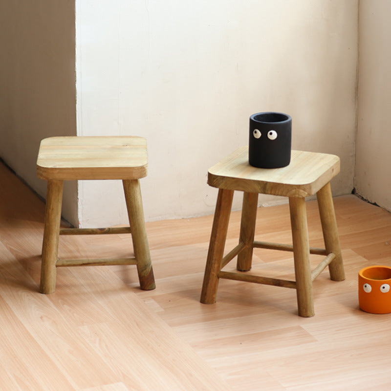 Robust stool made of solid wood Kalsten