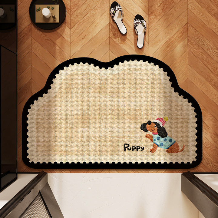 Cute Pet-Themed Bath Mat Kalsten