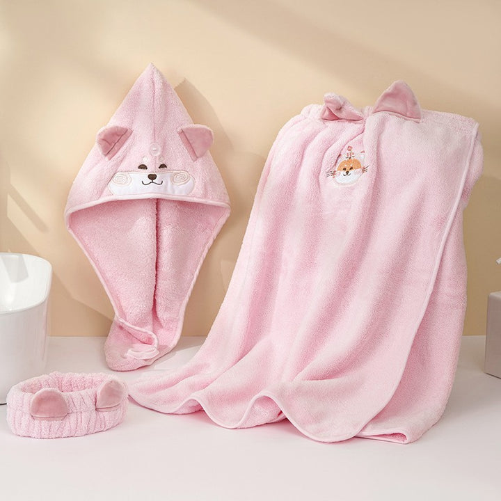 Cozy bath wrap blanket with hood and ears Kalsten