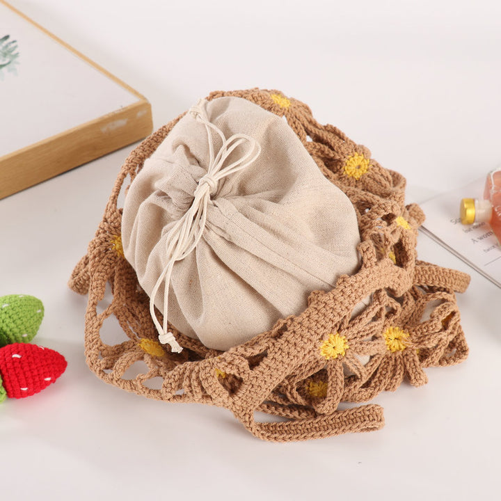Handcrafted flower pattern shopper bag Kalsten