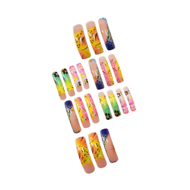 Artistic Long Press-On Nails Kalsten