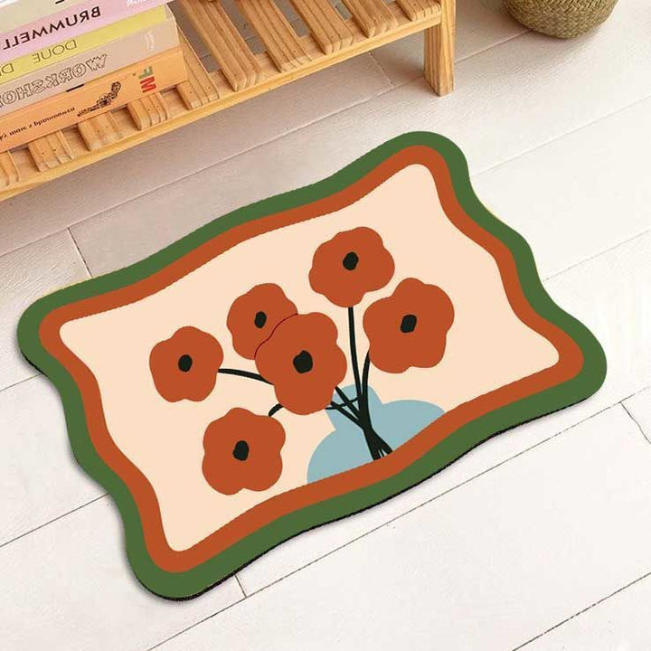 Floral Decorative Area Mat