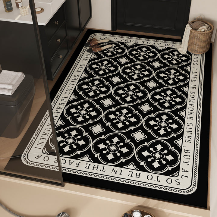 Playful Dog-Themed Bath Mat