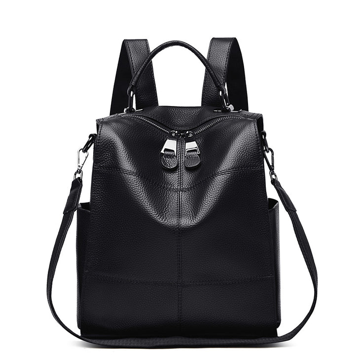 Versatile Multi-Functional Leather Backpack Kalsten