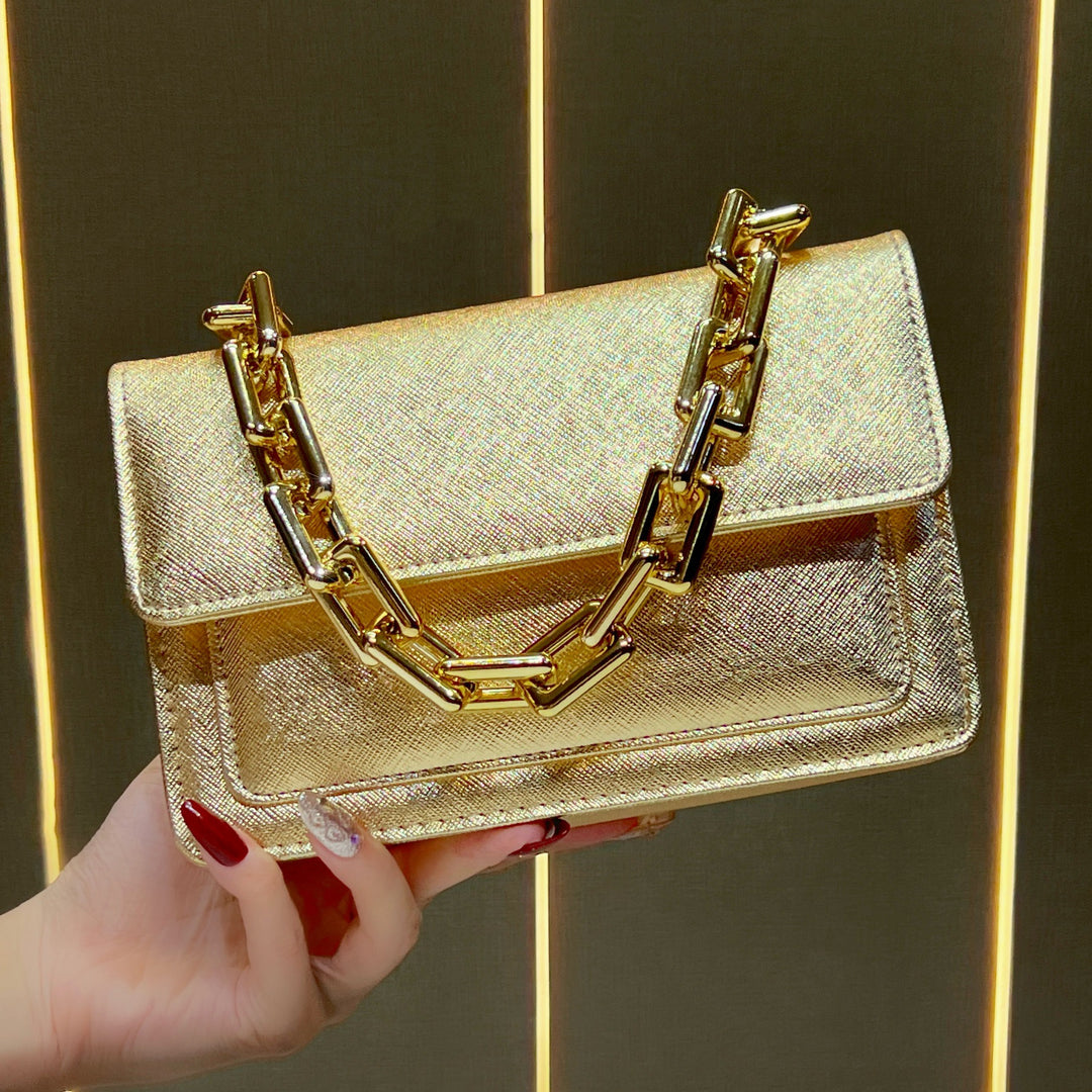 Elegant Chain-Handled Handbag