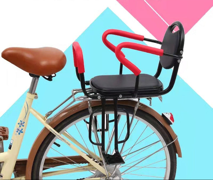 toddler safety bike seat with adjustable five-point harness padded armrests and footrests Kalsten